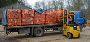 Picture of truck loaded with firewood